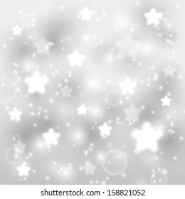 Starry silver background for Your design
