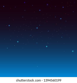 Starry sky abstract , realistic illustration on dark background