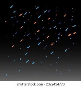 Vector de arte de pared abstracto del cielo estrellado 