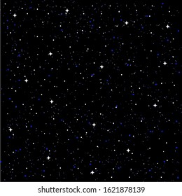 Starry sky background. Flat vector. Starry sky background. Flat vector