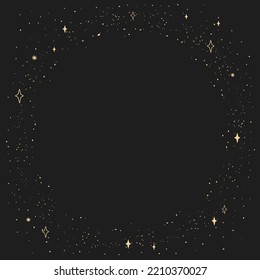 Starry sky background. Magic pattern.