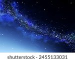 Starry sky background. Milky way nebula night sky Tanabata