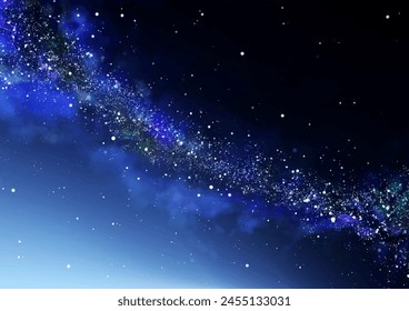 Starry sky background. Milky way nebula night sky Tanabata