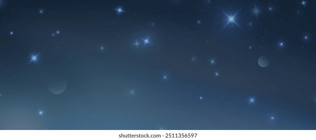 Starry sky background, starry universe, Milky Way galaxy png. Background of beautiful cosmic nebula.