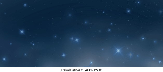 Starry sky background, starry universe, Milky Way galaxy png. Background of beautiful cosmic nebula.