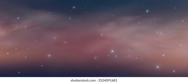 Sternenhimmel Hintergrund, Sternenuniversum, Milchstraße Galaxie png. Hintergrund schöner kosmischer Nebel.