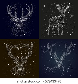 starry sky constellation deer