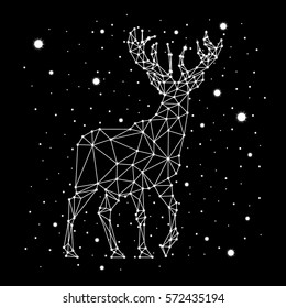 starry sky constellation deer