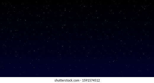 Starry sky, dark vector background.