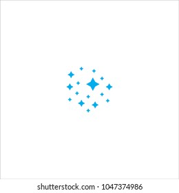 Starry sky icon vector