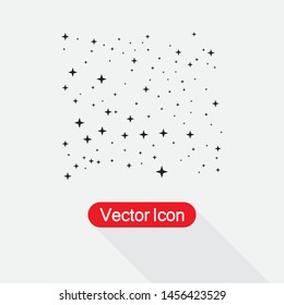 Starry Sky Icon Vector Illustration Eps10