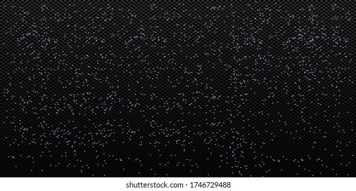 Starry sky isolated realistic on transparent background.
