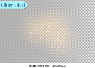 Starry sky light effect, snowflakes and glare
