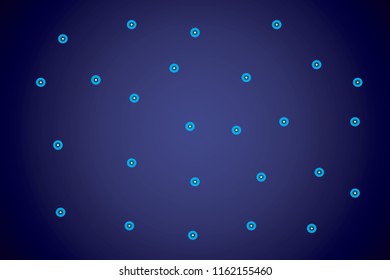 Starry sky map, random schematic bright stars