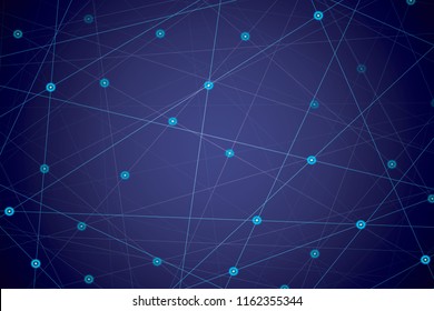 Starry sky map, random schematic bright stars