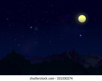 Starry Sky At Night