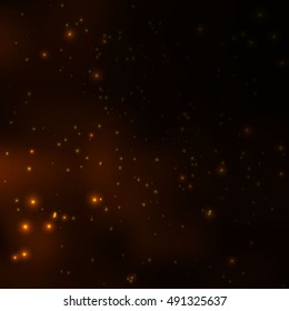 Starry sky at night