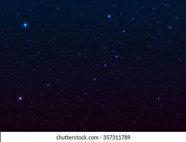 Starry Sky. Night Sky.Vector Illustration