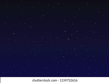 The starry sky at night, Vector