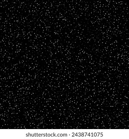 Starry sky on a black background. Vector illustration.