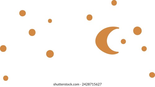 Starry Sky Pattern Vector Illustration