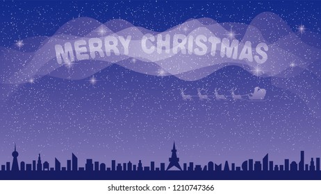 Starry Sky and Santa Claus
