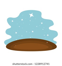 starry sky scene icon