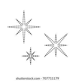 starry sky scene icon