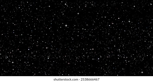Starry sky. Seamless vector pattern