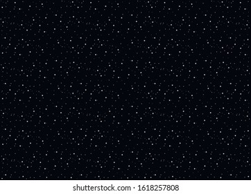 Starry sky stars twinkle.Vector space background.Vector illustration