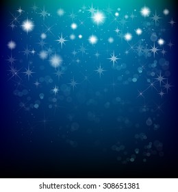 starry sky. Vector
