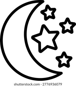 Starry Sky Vector Design Icon Style