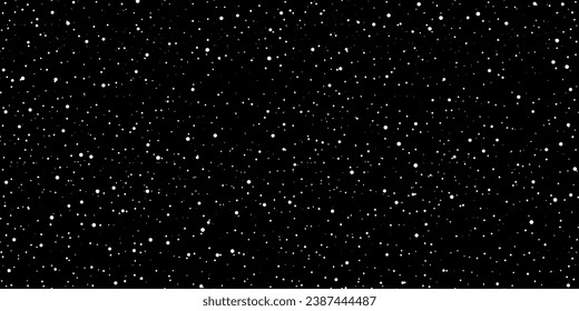 Starry space background in the night, rain drops, noise, dust texture, snow background, space universe, twinkling lights, starry night sky - vector