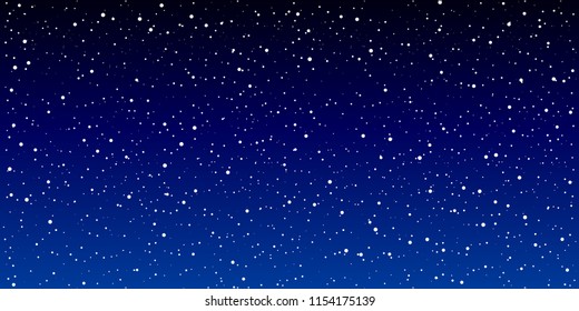 Starry space background - stock vector