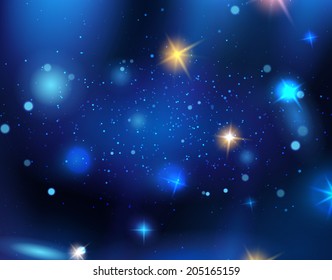 Starry space illustrations