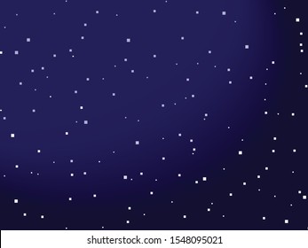 Starry space vector background  Pixel art  Pixel space  8 bit  