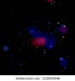 starry universe abstract background, star dust in deep universe, Milky way galaxy, vector illustration.