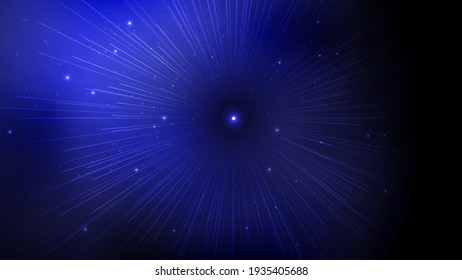 Starry vector abstract background. Shiny dark blue space star dust wallpaper