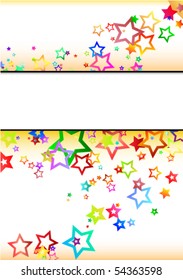 Star's. Abstract background.