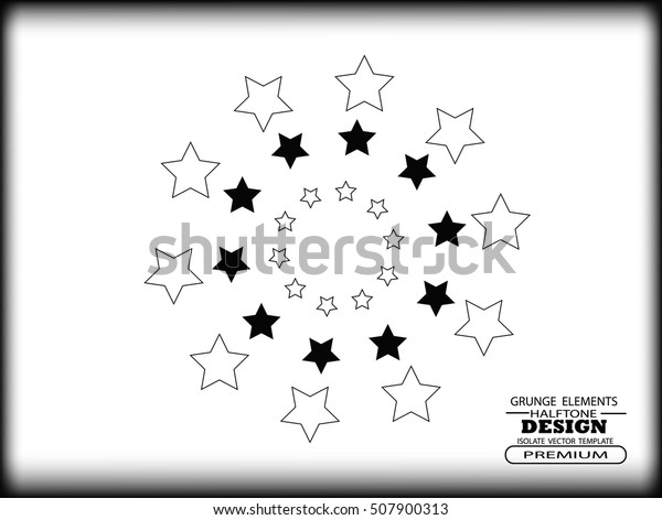 Stars\
Abstract Logo Design Element, vector\
illustration