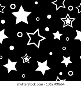 stars abstract seamless geometric pattern