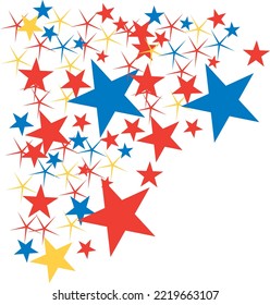 Fondo vectorial de estrellas de todo tipo