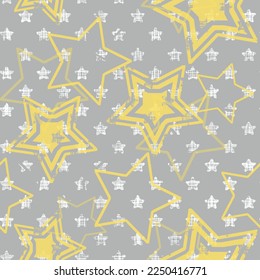Stars artistic seamless pattern. Vector tradition shibori print. Geometric endless digital prints. Stripped texture. Japan endless rapport. Vector hand drawn tie dye oriental seamless pattern.