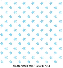 Stars artistic seamless pattern. Vector tradition shibori print. Geometric endless digital prints. Stripped texture. Japan endless rapport. Vector hand drawn tie dye oriental seamless pattern. Aqua