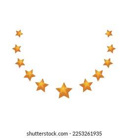 stars award design over white