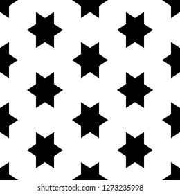 Stars background. Ancient mosaic. Tribal wallpaper. Ethnical image. Folk backdrop. Seamless pattern. Ethnic ornament. Tribe motif. Digital paper, web design, textile print. Vector art work.