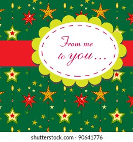 Stars background card/invitation