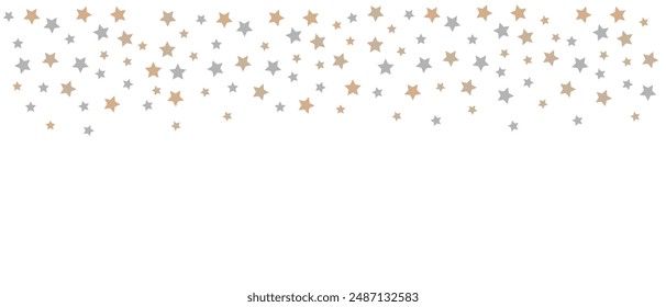 stars background. confetti stars background for christmas time. vector illustration