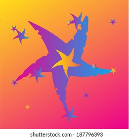 Stars background hatbox 