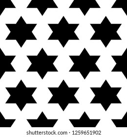 Stars background. Seamless pattern. Ethnic ornament. Ancient mosaic. Tribal wallpaper. Ethnical image. Folk backdrop. Tribe motif. Digital paper, web design, textile print. Vector art work.